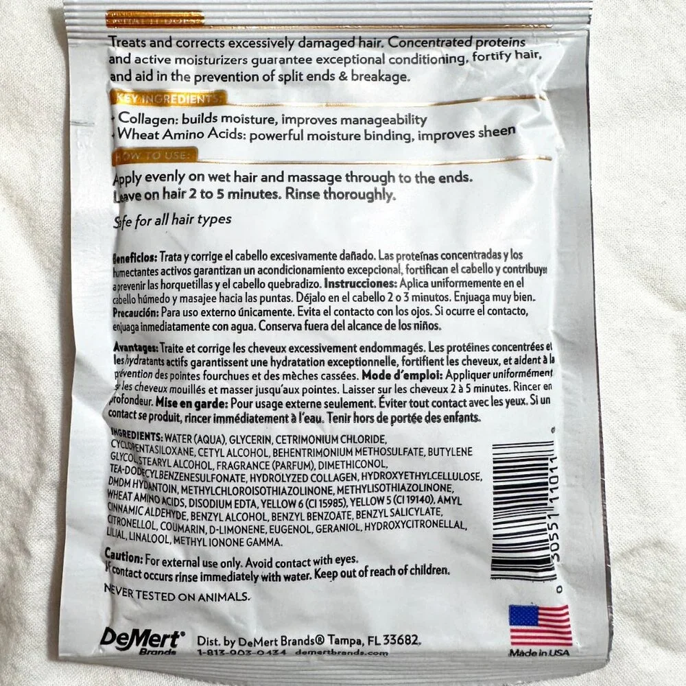 HI PRO PAC Damaged Hair Repair & MALIBU Hard Water Treatment Packs (3 each)